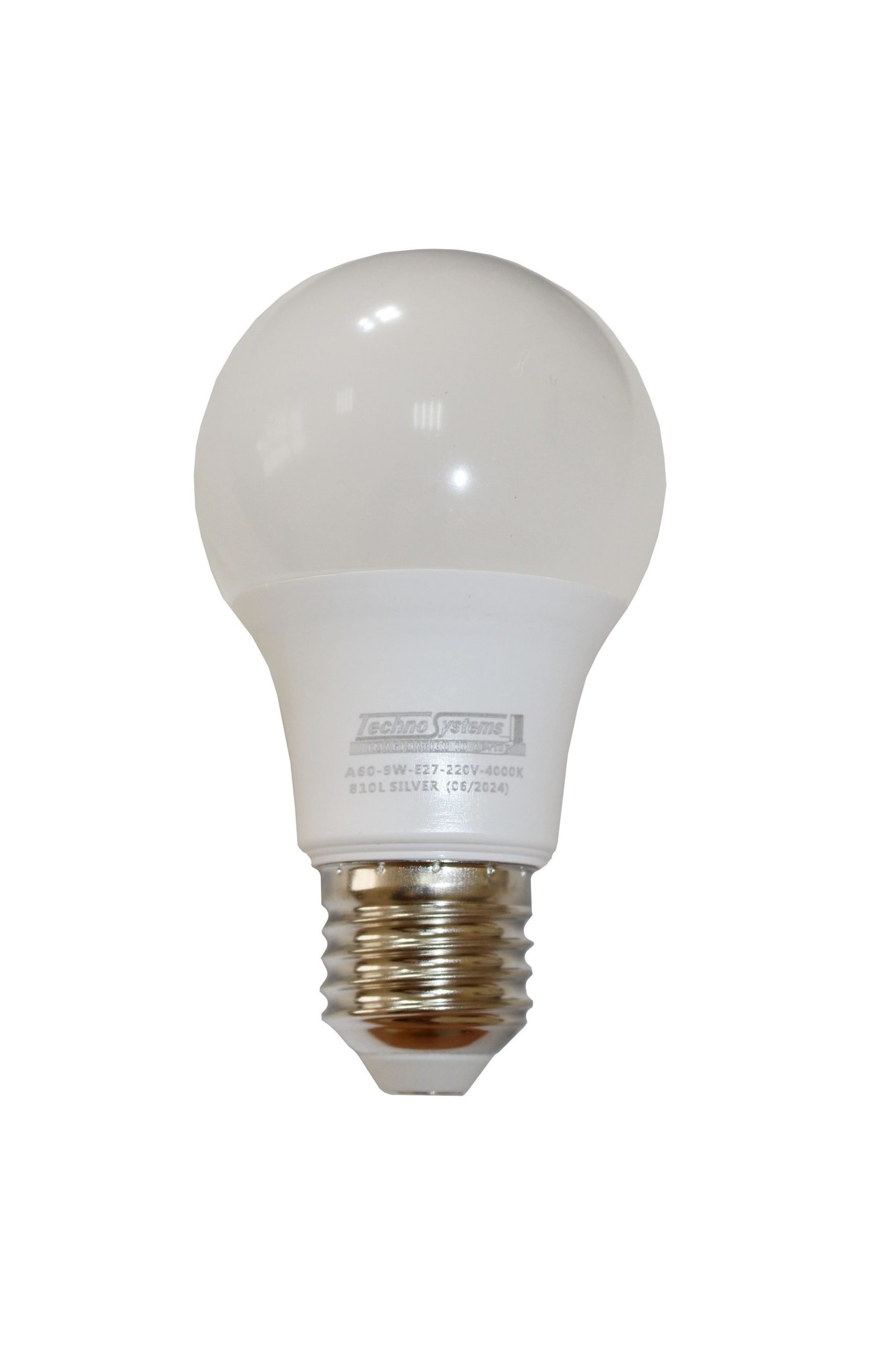 Лампа світлодіодна LED Bulb-A60-9W-E27-220V-4000K-810L SILVER TNSy